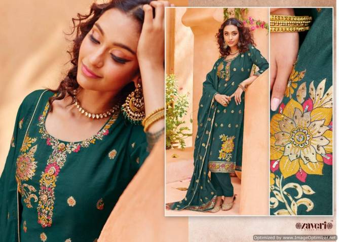 Zaveri Zeenath Fancy Designer Festive Wear Silk Heavy Work Salwar Kameez Collection
